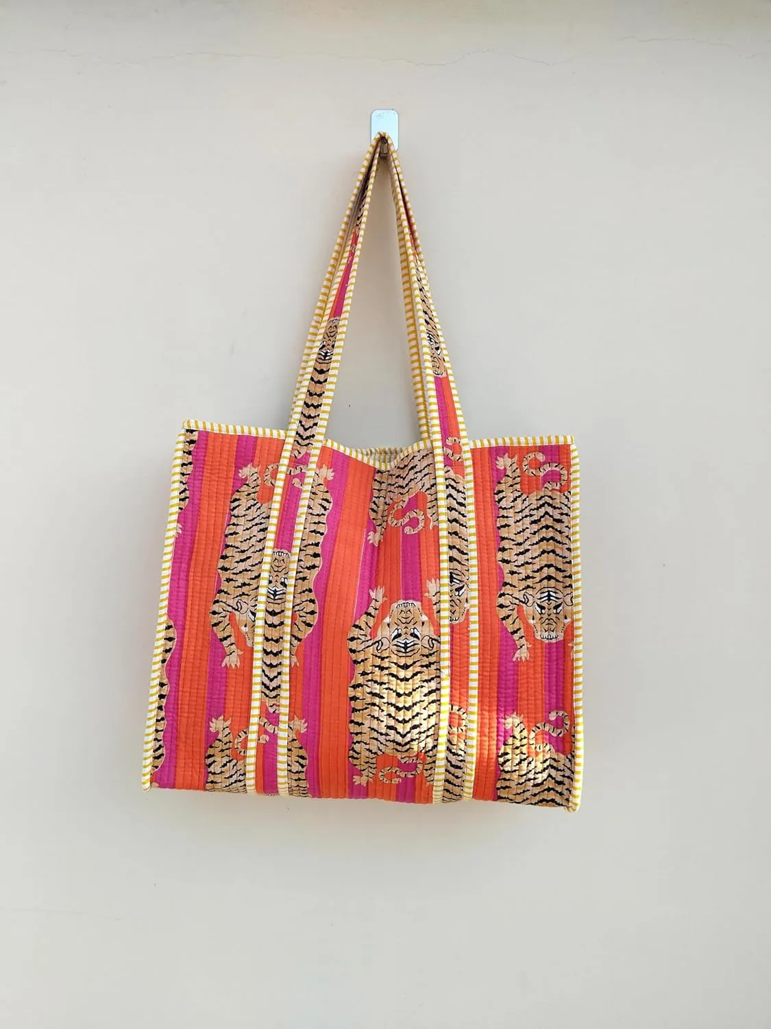 100% Cotton Jungle Print Shoulder Bag Tote Bag Women Reversible Shopping Bag and Grocery Bags Stylish Travel Bag Gift for Her