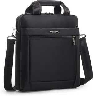 12 Inch Vertical Document Bag Fit for IPAD, Low Water Permeability Shoulder Hand Crossbody Bag for Business Travel