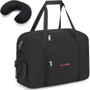 17X13X8 Inches JetBlus Airlines Personal Item Under Seat Duffel bag Suitable for Major Airlines including Spirit, Jetblue, Frontier, and American - Duffel Bag Design (Black)