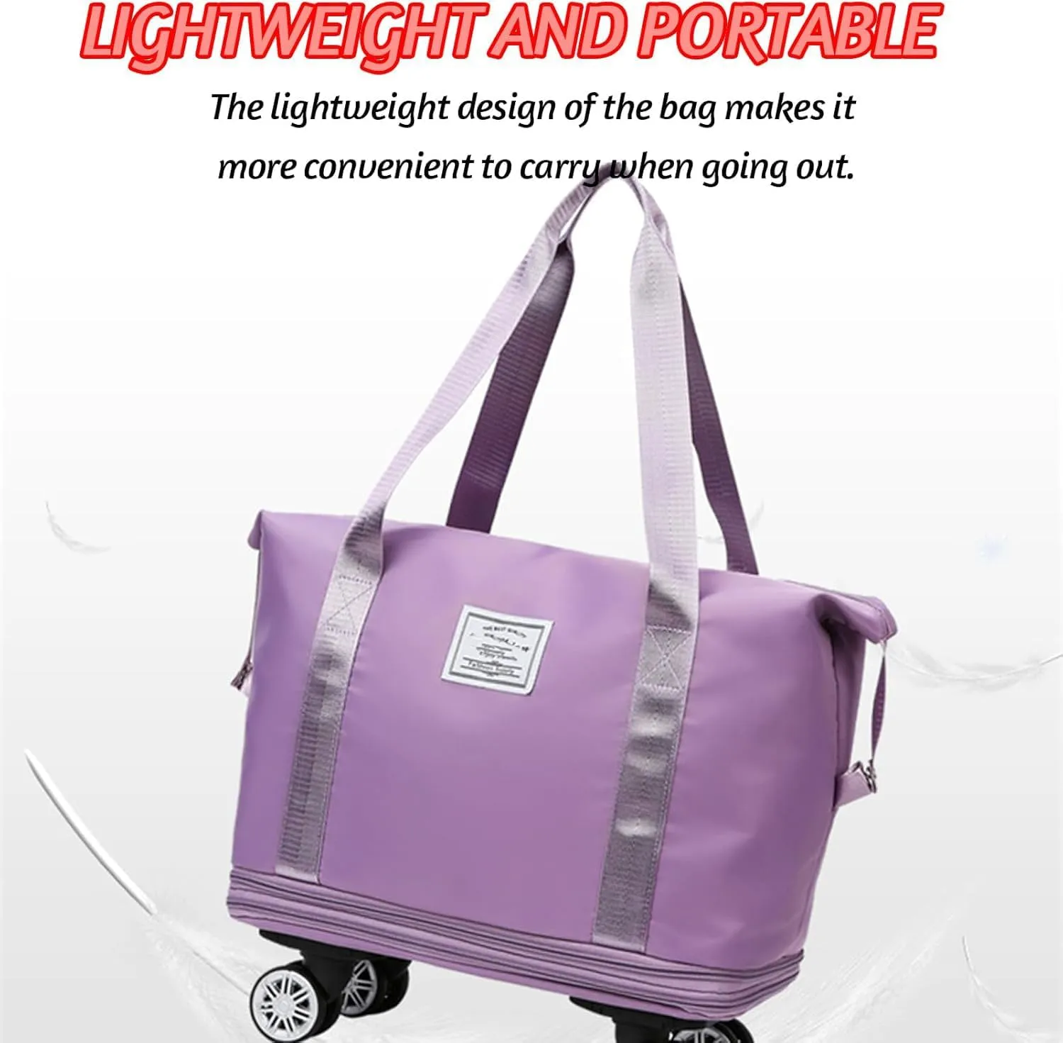 1pc Klarson Expandable Bag with Wheels,Klarson Travel Bag,Foldable Suitcase Collapsible Luggage (#06)