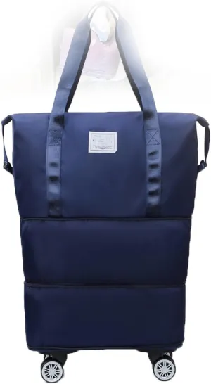 1pc Klarson Expandable Bag with Wheels,Klarson Travel Bag,Foldable Suitcase Collapsible Luggage (#06)