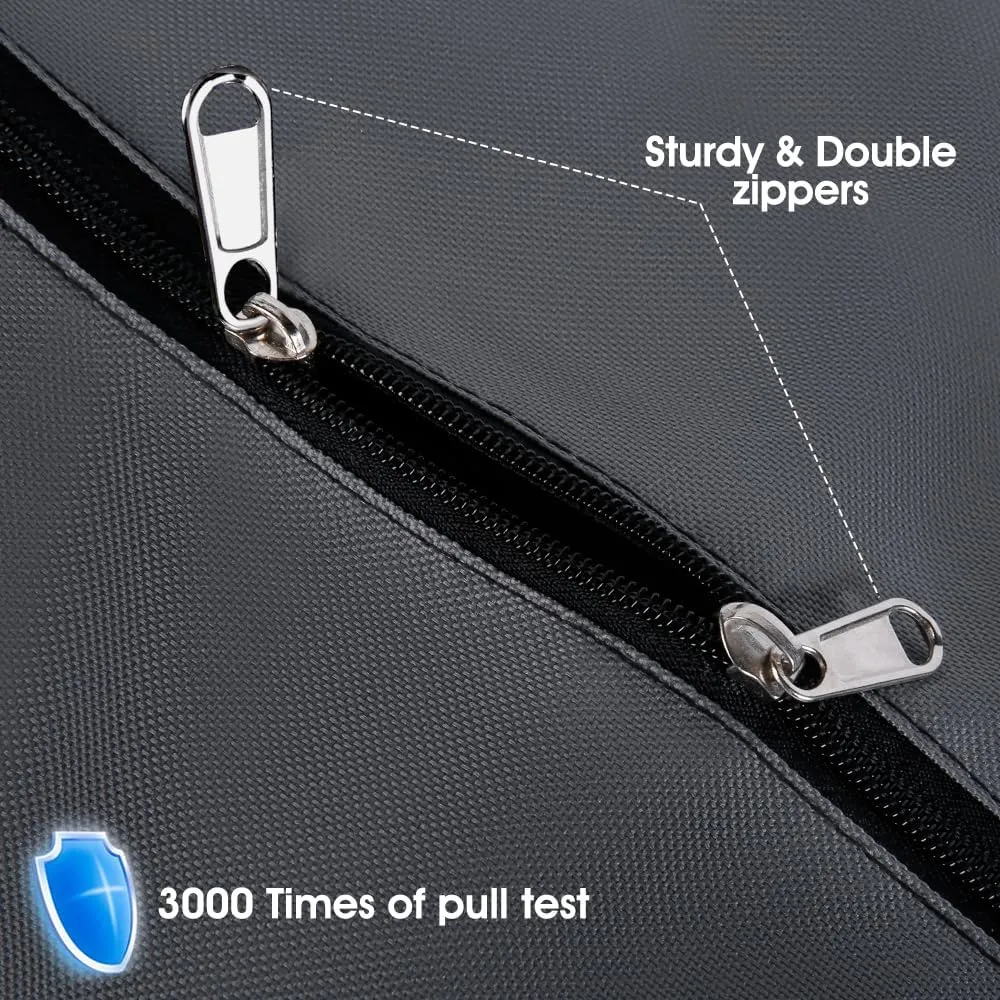 2 Pack Moving Bags Heavy Duty Extra Large 90L, College Packing Bags for Moving Clothes, Moving Supplies & Boxes with Zippers and Handles, Storage Bags Moving Totes Camping Essentials (Grey)