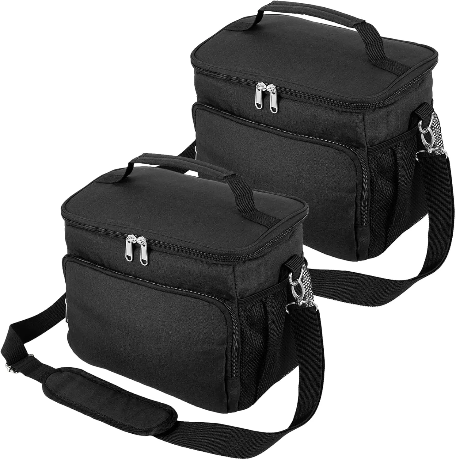 2 PCS Insulated Food Bag Leak Proof Insulated Meals Bag with Adjustable Shoulder Strap Waterproof Insulated Bag Large Capacity Insulated Box Cooler Bags for Office Picnic