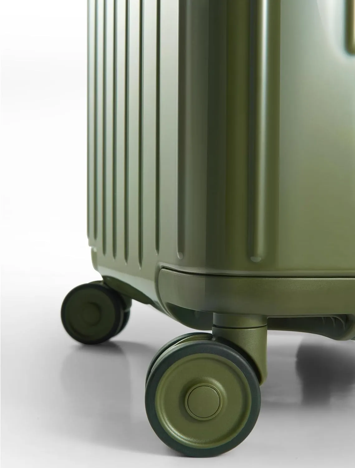 20 Inch Zipperless Luggage, Aluminium Frame Luggage, Carry on Luggage 22x14x9 Airline Approved, Hard Shell Suitcase with Spinner Wheels, Dual TSA Lock (Army Green, Manhattan Pro)