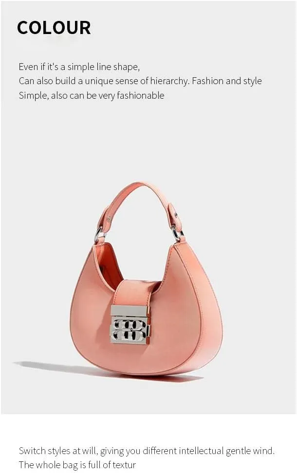 2022 summer bag 5D gradient technology chain niche design crescent handbags for women red crossbody bag shoulder bags handbag on clearance messenger purse travel trendy cute fashion tote(Aurora)