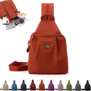2025 Backpack Chest Bag Double Zipper Large Capacity, Vovtva Bag, Vovtv Street Lite Chic Versatile Travel Bags (1, Orange)