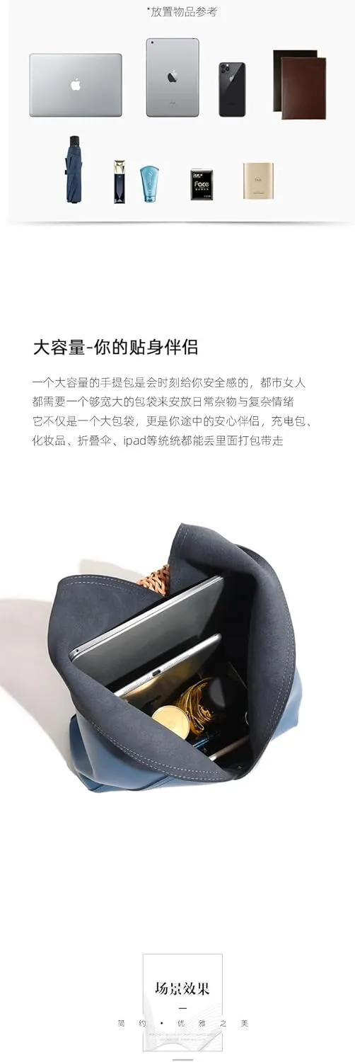 2025 Large Capacity Women's Luxury Light Luxury New Leather Women's Bag Underarm Bag Handbill Shoulder Tote Bag