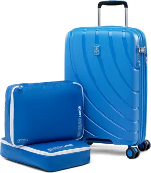 3-Piece Luggage Set - Carry-on Expandable Hardside Spinner & 2- Large Washable Packing Cubes