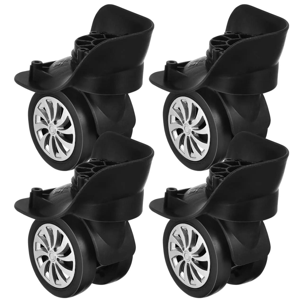 4pcs Universal Wheel Attachable Wheels for Luggage Suitcase for Trolley Bag, Inline Skate and Caster Board