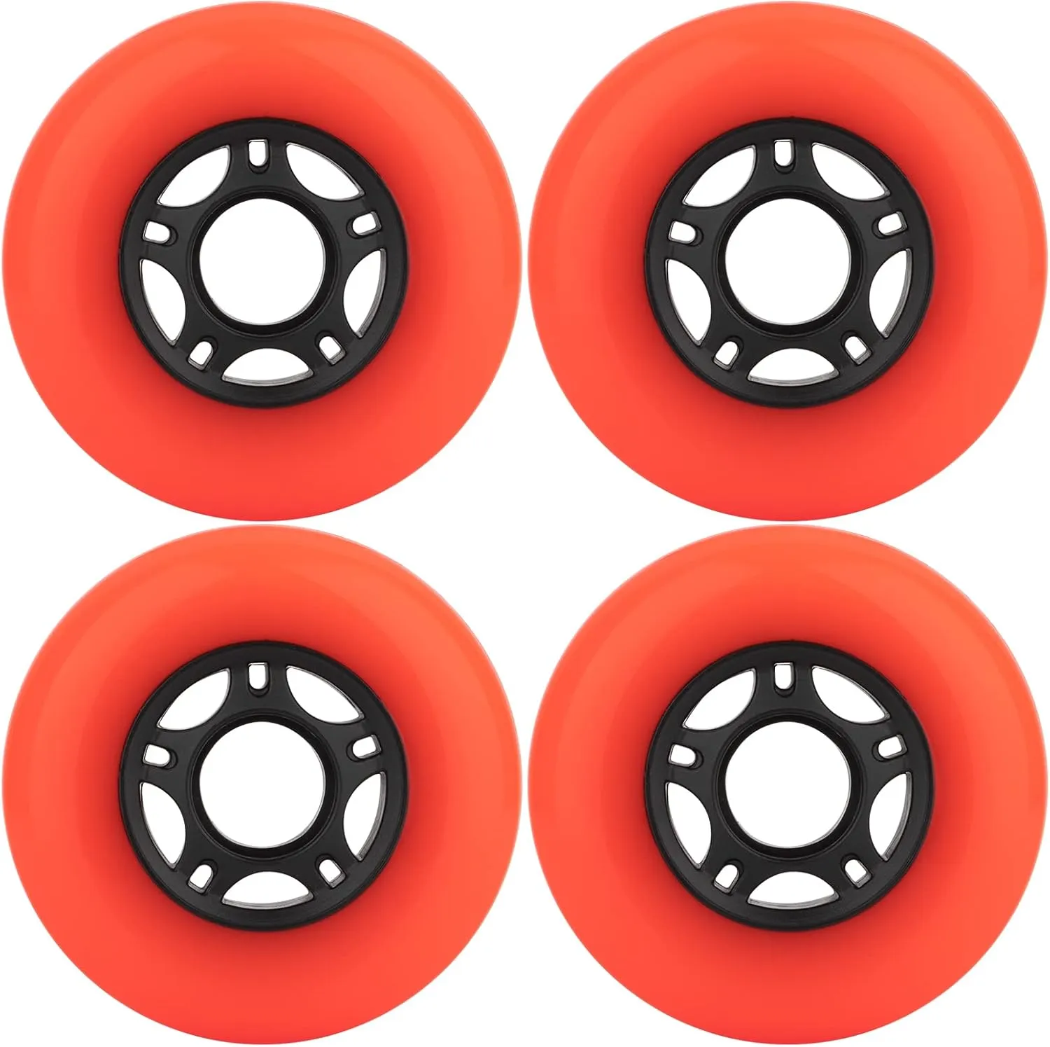 8-Pack Inline Skate Wheels Outdoor Indoor Roller Blade Wheels 85a Roller Hockey Wheels 64mm 70mm 72mm 76mm 80mm Inline Wheels Replacement for RipStik, Luggage, Scooter, etc