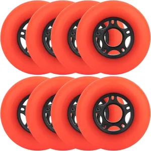 8-Pack Inline Skate Wheels Outdoor Indoor Roller Blade Wheels 85a Roller Hockey Wheels 64mm 70mm 72mm 76mm 80mm Inline Wheels Replacement for RipStik, Luggage, Scooter, etc