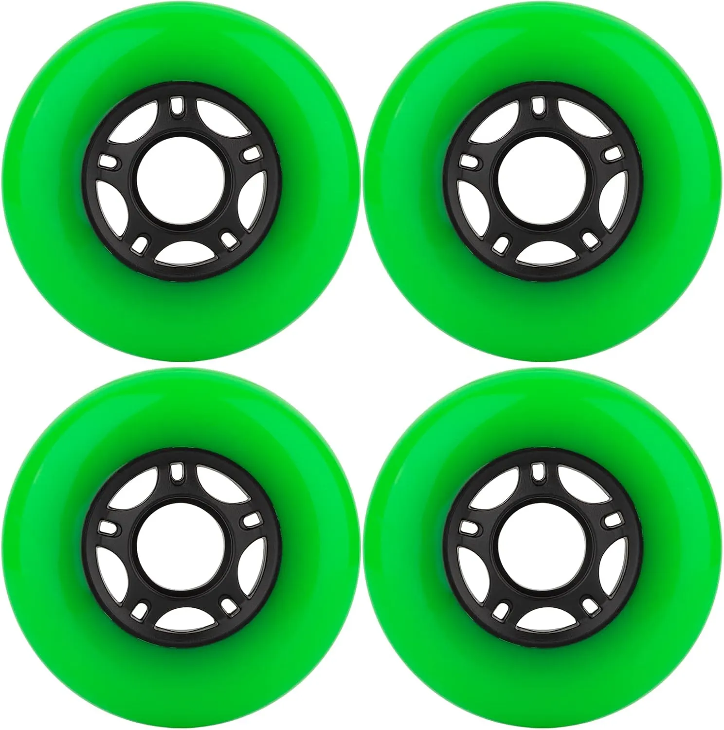 8-Pack Inline Skate Wheels Outdoor Indoor Roller Blade Wheels 85a Roller Hockey Wheels 64mm 70mm 72mm 76mm 80mm Inline Wheels Replacement for RipStik, Luggage, Scooter, etc