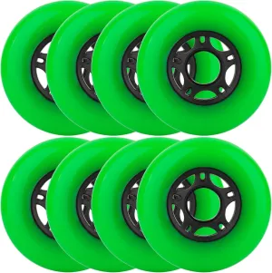 8-Pack Inline Skate Wheels Outdoor Indoor Roller Blade Wheels 85a Roller Hockey Wheels 64mm 70mm 72mm 76mm 80mm Inline Wheels Replacement for RipStik, Luggage, Scooter, etc