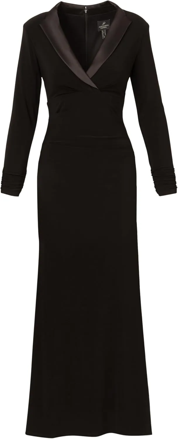 Adrianna Papell Women's Tuxedo Long Dress