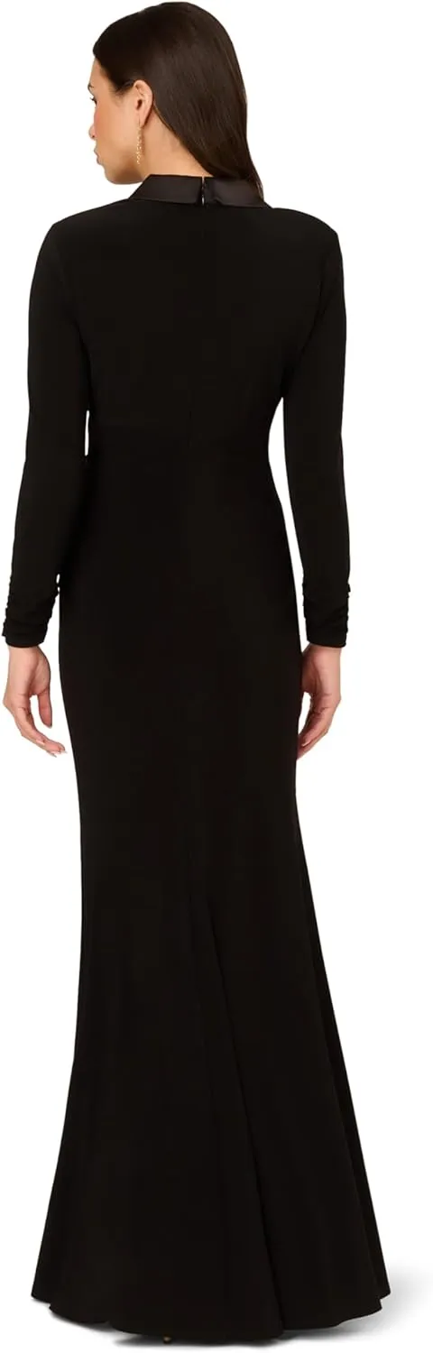 Adrianna Papell Women's Tuxedo Long Dress