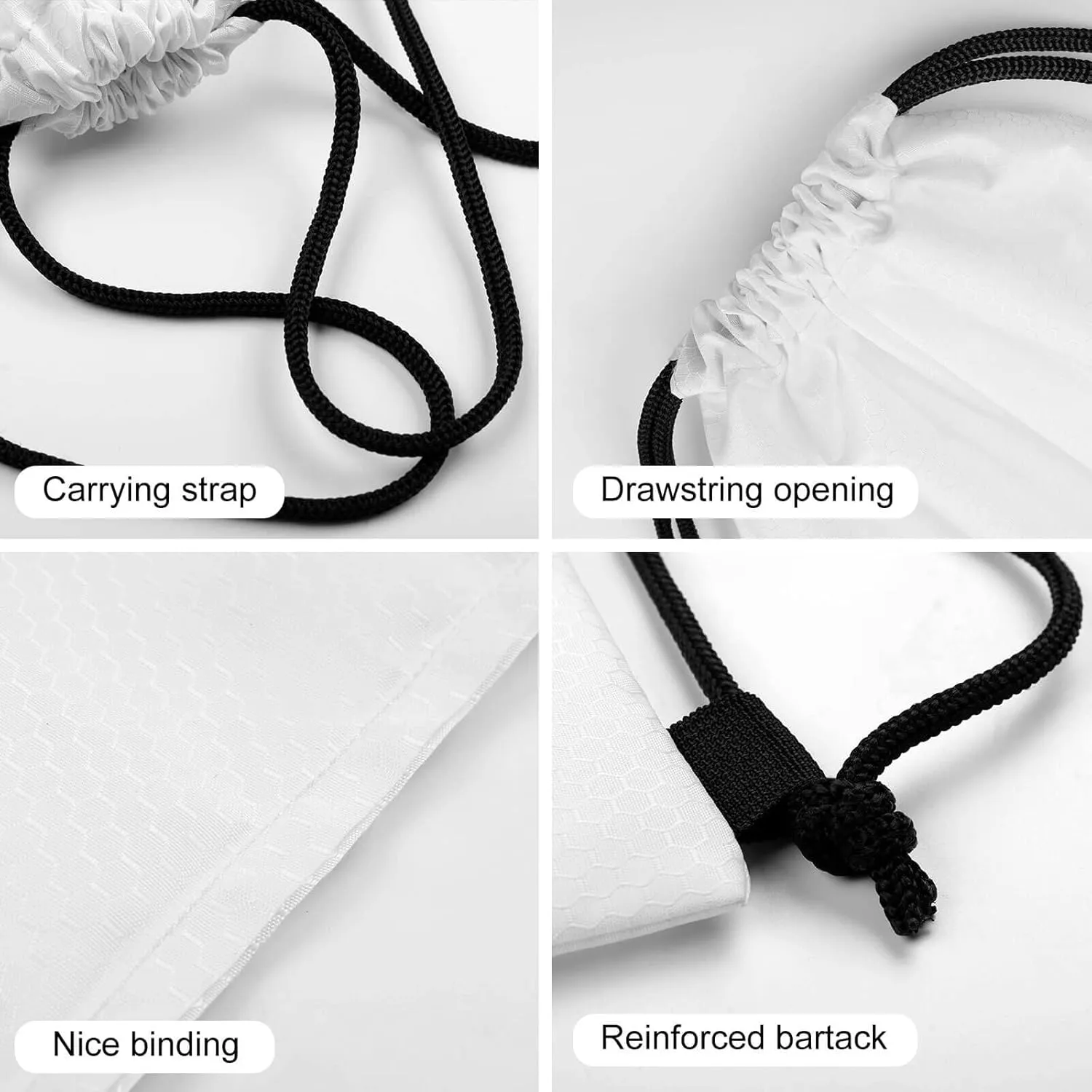 Adults Lightweight Drawstring Bags for Sport, Gym, Travel, Swimming, Beach, Yoga Purple Universe Galaxy Space Magic Wolf Art (3) Water Proof String Bag