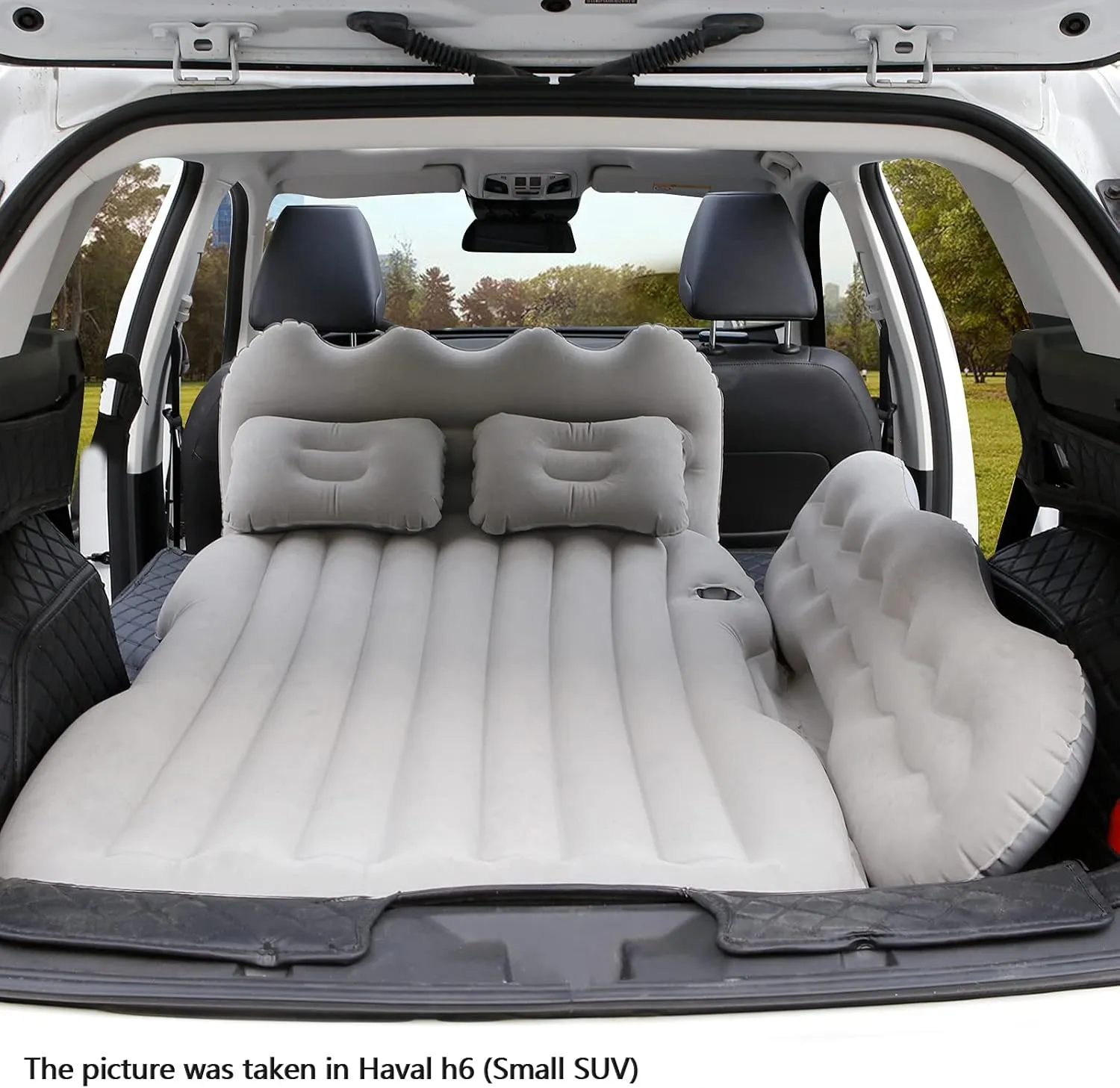 Air Mattress, Inflatable Bed for SUV Car, Truck, Car Sleeping, Camping, Travel, Hiking, Trip and Other Outdoor Activities (Gray)