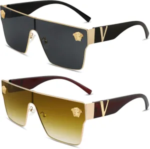 Allarallvr Oversized Square Sunglasses For Women Men Vintage Trendy Classical Gafas De Sol Para Mujer Sun Glasses AR82087