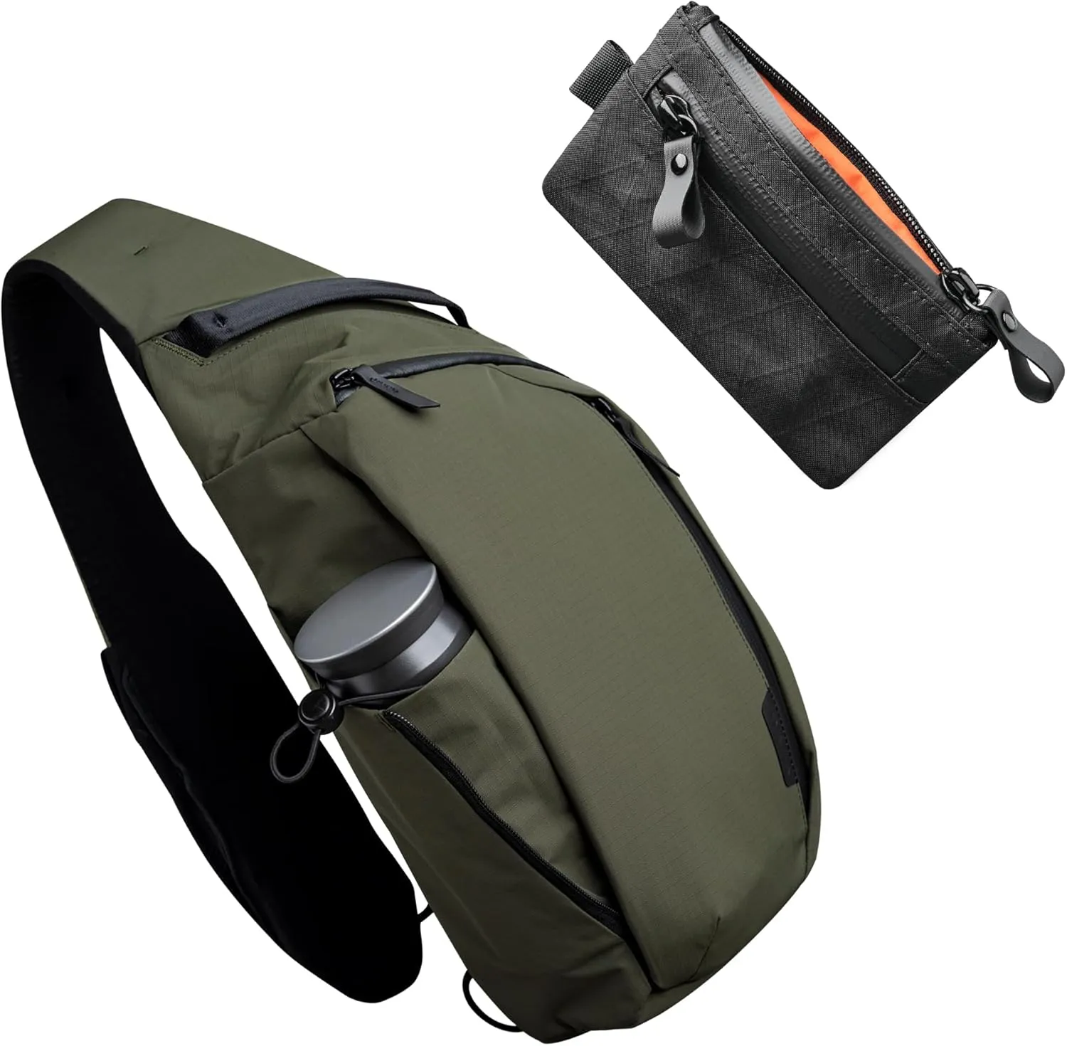 ALPAKA Metro Crossbody and Zip Pouch - 10L Crossbody Bag Men, Sling Backpack - Fits 11" Tablet with YKK Zipper - RFID-Blocking Small Cash and Card Zip Wallet with, YKK Zipper, EDC Pouch