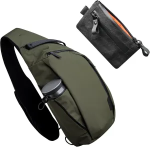 ALPAKA Metro Crossbody and Zip Pouch - 10L Crossbody Bag Men, Sling Backpack - Fits 11" Tablet with YKK Zipper - RFID-Blocking Small Cash and Card Zip Wallet with, YKK Zipper, EDC Pouch