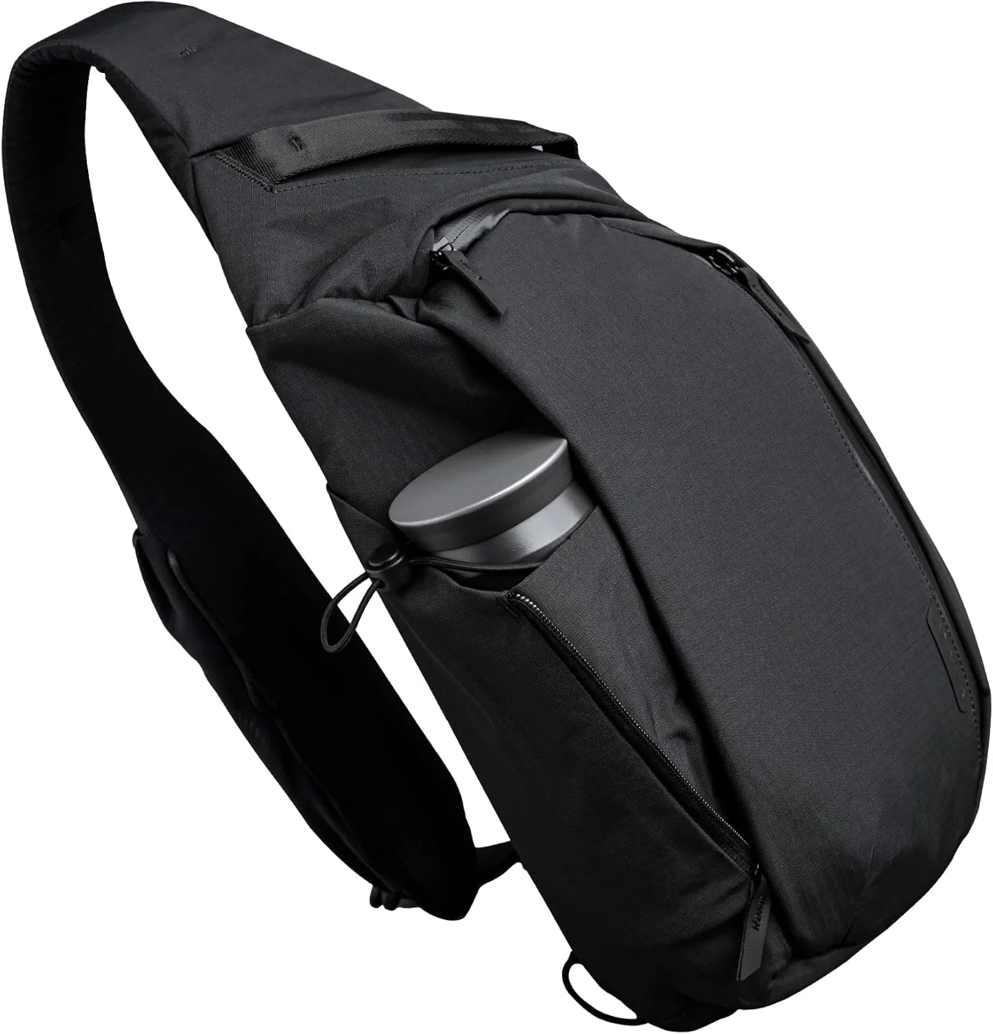 ALPAKA Metro Crossbody Left Shoulder 10L - Crossbody Bag Men,Sling Backpack - Fits 11" Tablet - Single Shoulder with YKK Zipper - Expandable Water Bottle Pocket - Phone Sleeve- Black Axoflux 210D