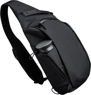 ALPAKA Metro Crossbody Left Shoulder 10L - Crossbody Bag Men,Sling Backpack - Fits 11" Tablet - Single Shoulder with YKK Zipper - Expandable Water Bottle Pocket - Phone Sleeve- Black Axoflux 210D