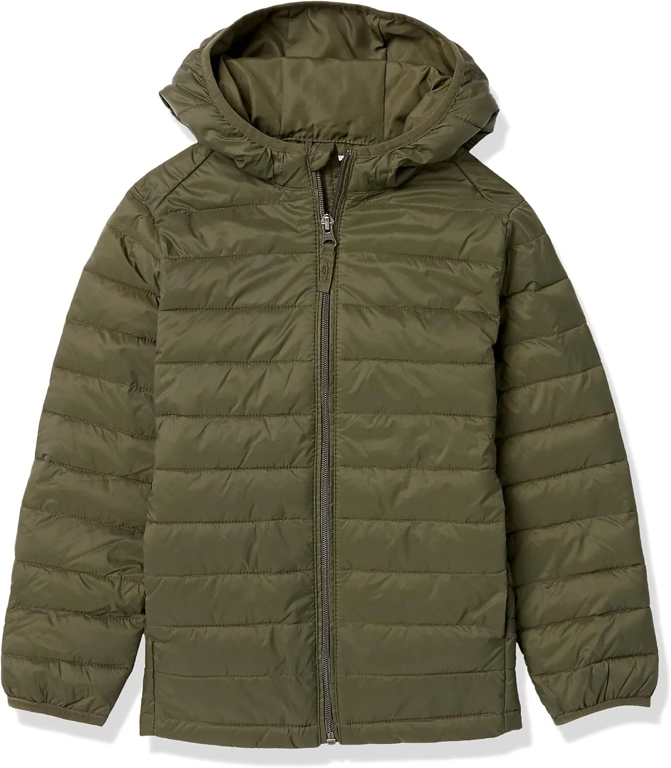 Amazon Essentials Boys and Toddlers' Lightweight Water-Resistant Packable Hooded Puffer Jacket