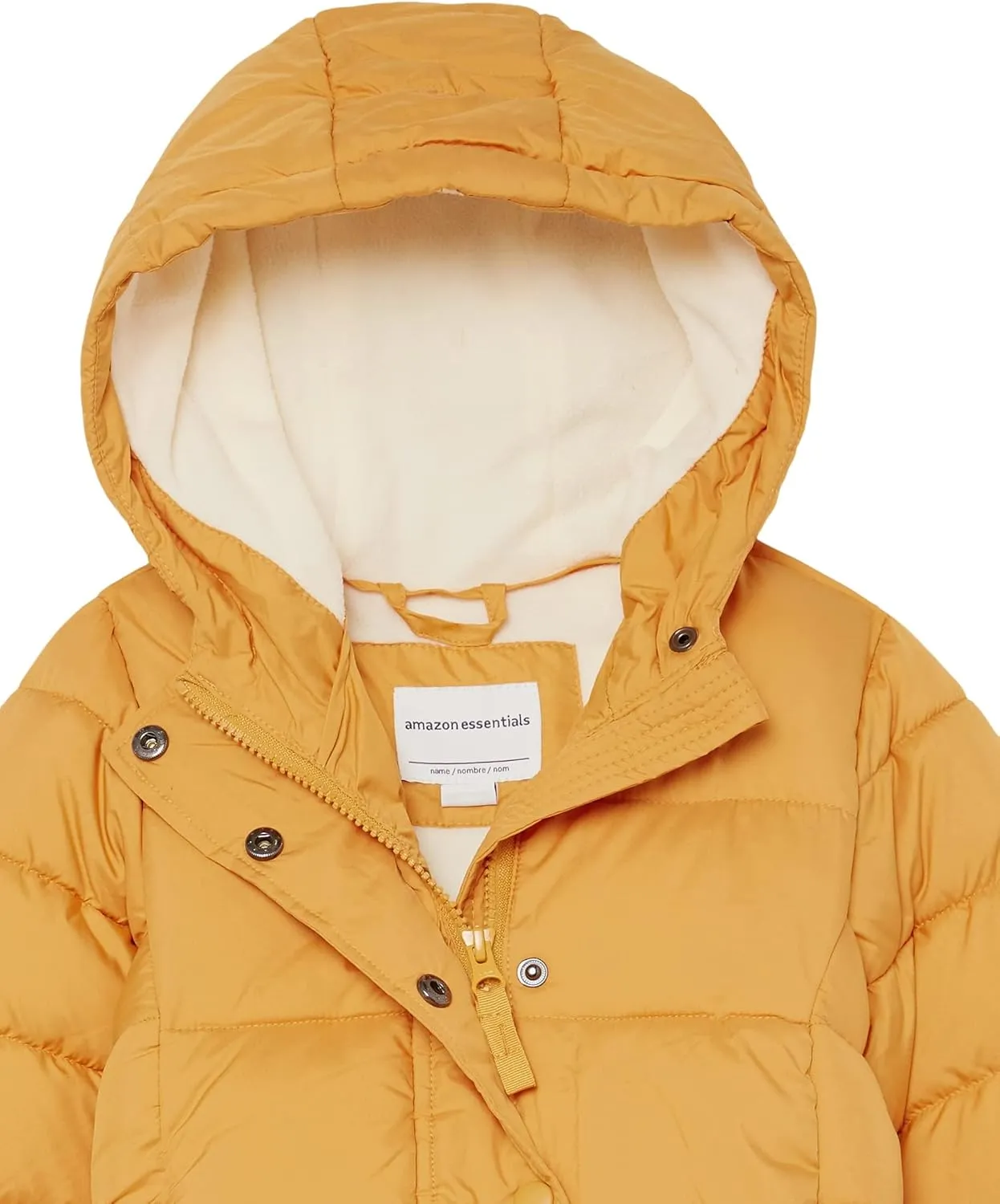 Amazon Essentials Girls and Toddlers' Heavyweight Hooded Puffer Coat, Water-Resistant