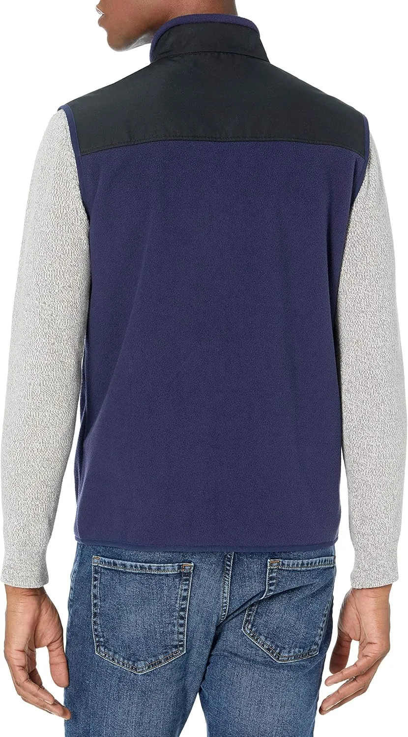 Amazon Essentials Men's Full-Zip Polar Fleece Vest (Available in Big & Tall)