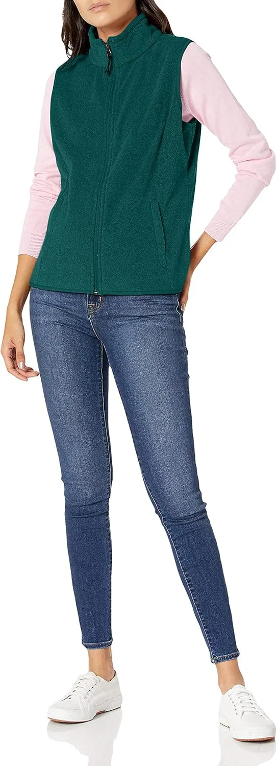 Amazon Essentials Women's Classic-Fit Sleeveless Polar Soft Fleece Vest (Available in Plus Size)