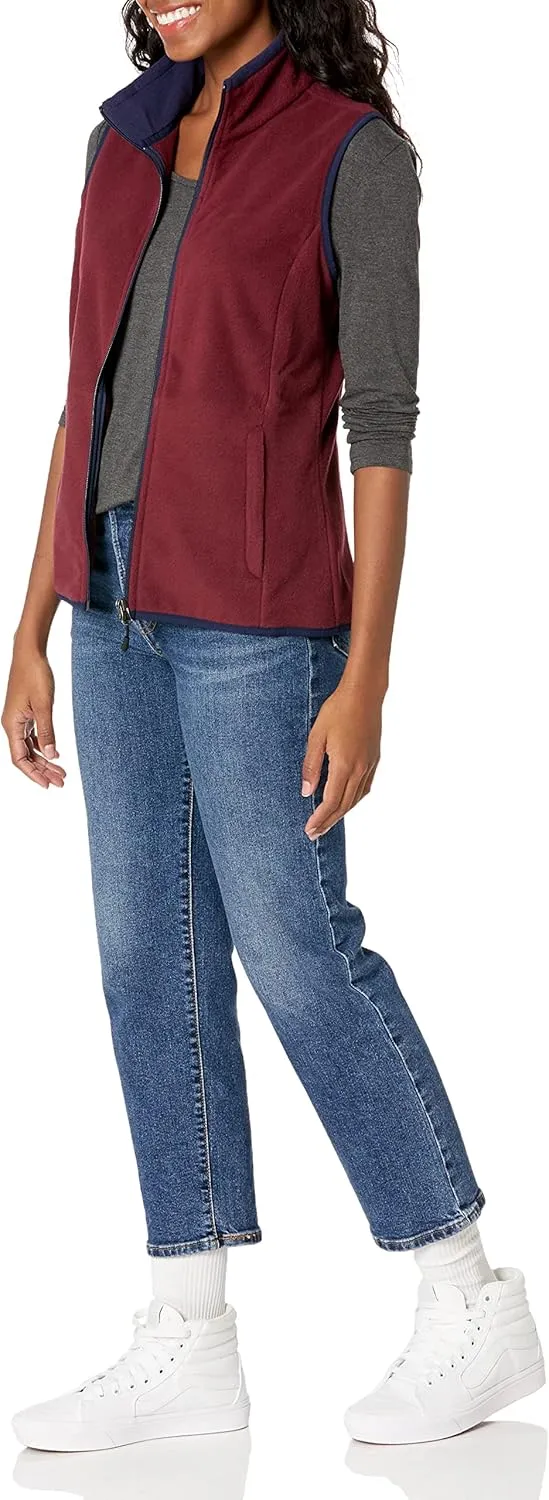 Amazon Essentials Women's Classic-Fit Sleeveless Polar Soft Fleece Vest (Available in Plus Size)