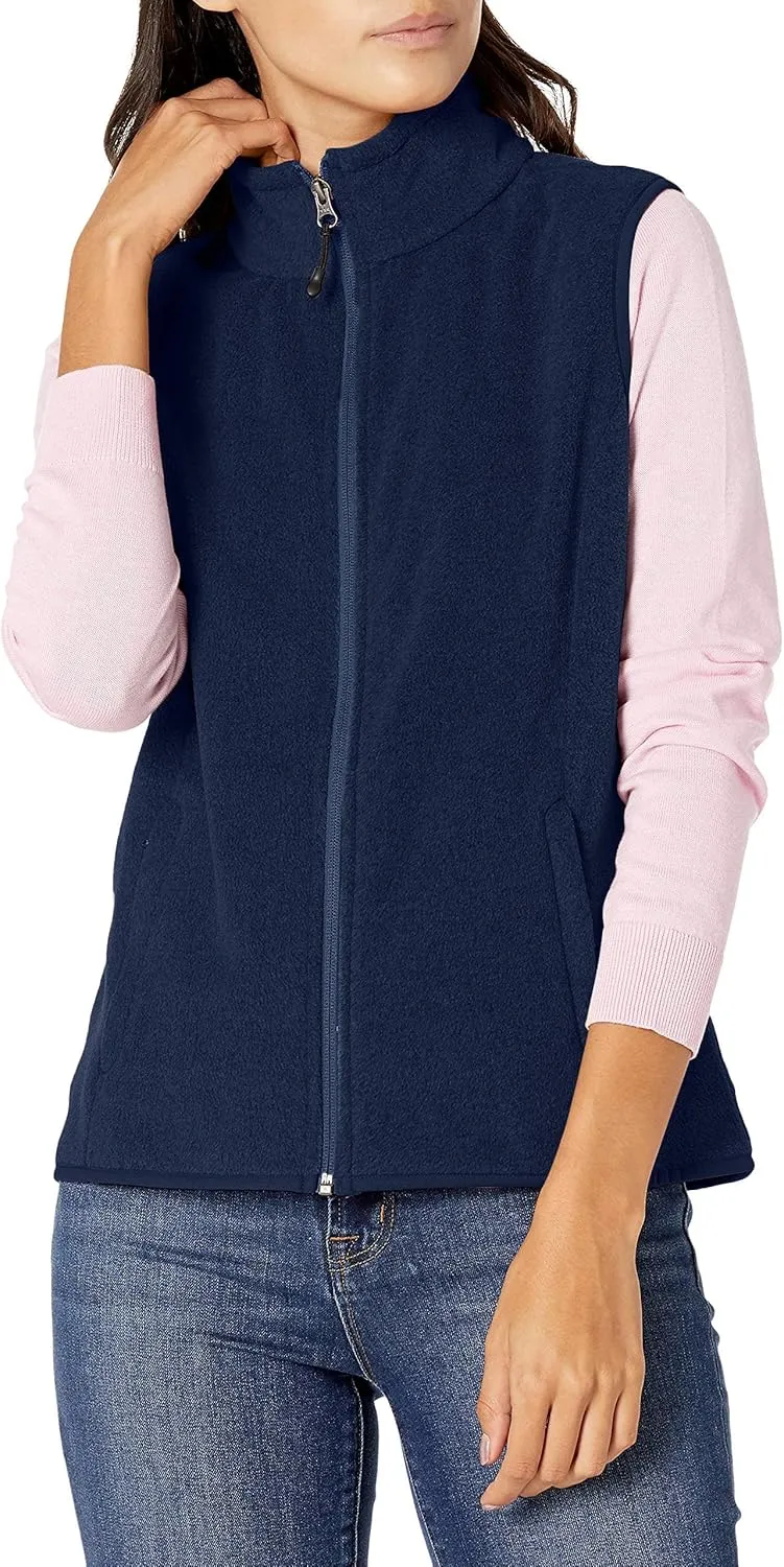 Amazon Essentials Women's Classic-Fit Sleeveless Polar Soft Fleece Vest (Available in Plus Size)
