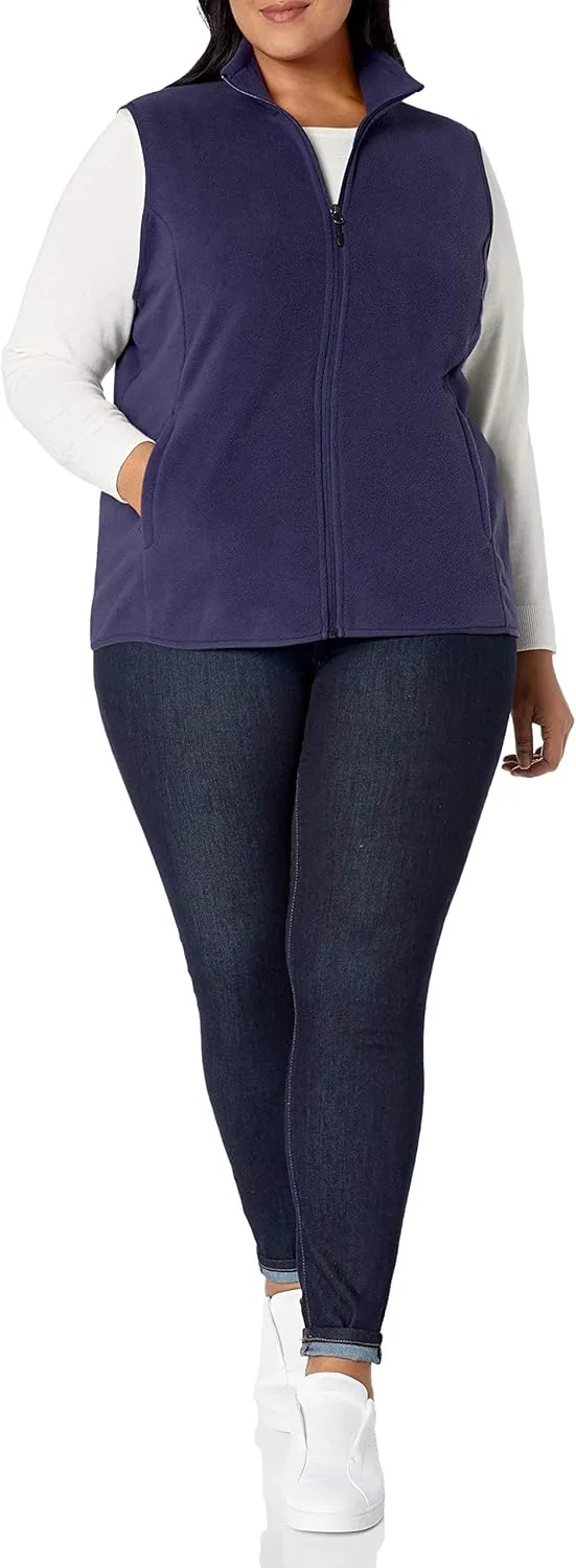 Amazon Essentials Women's Classic-Fit Sleeveless Polar Soft Fleece Vest (Available in Plus Size)