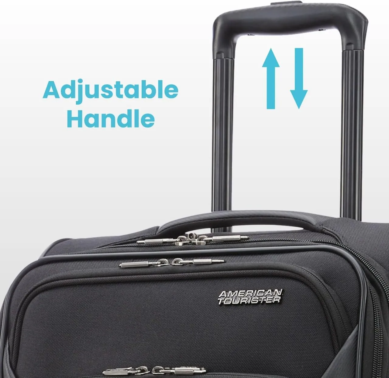 American Tourister 4 KIX 2.0 Expandable Softside Luggage with Spinner Wheels, 24 SPINNER, BLACK