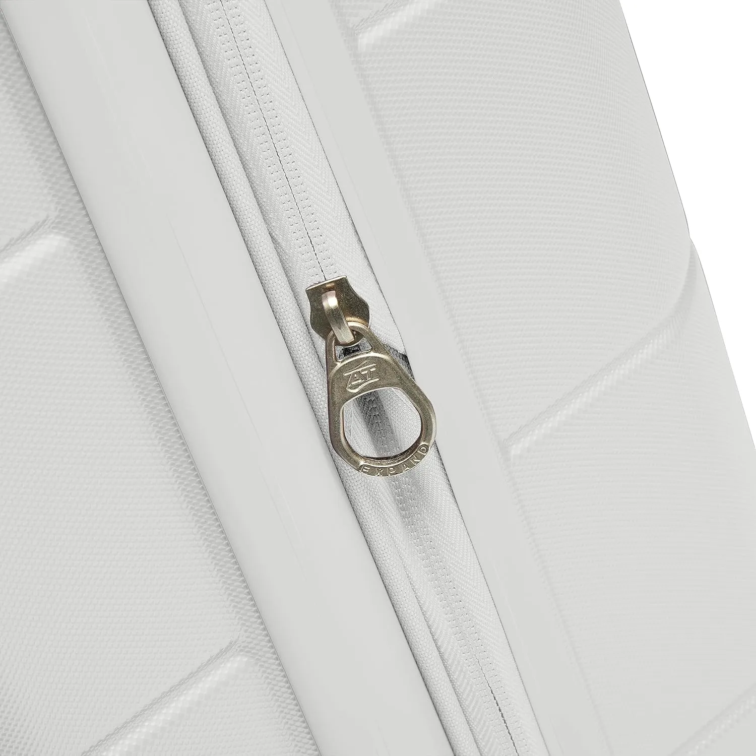 American Tourister Stratum 2.0 Expandable Hardside Luggage with Spinner Wheels, Checked-Large, White