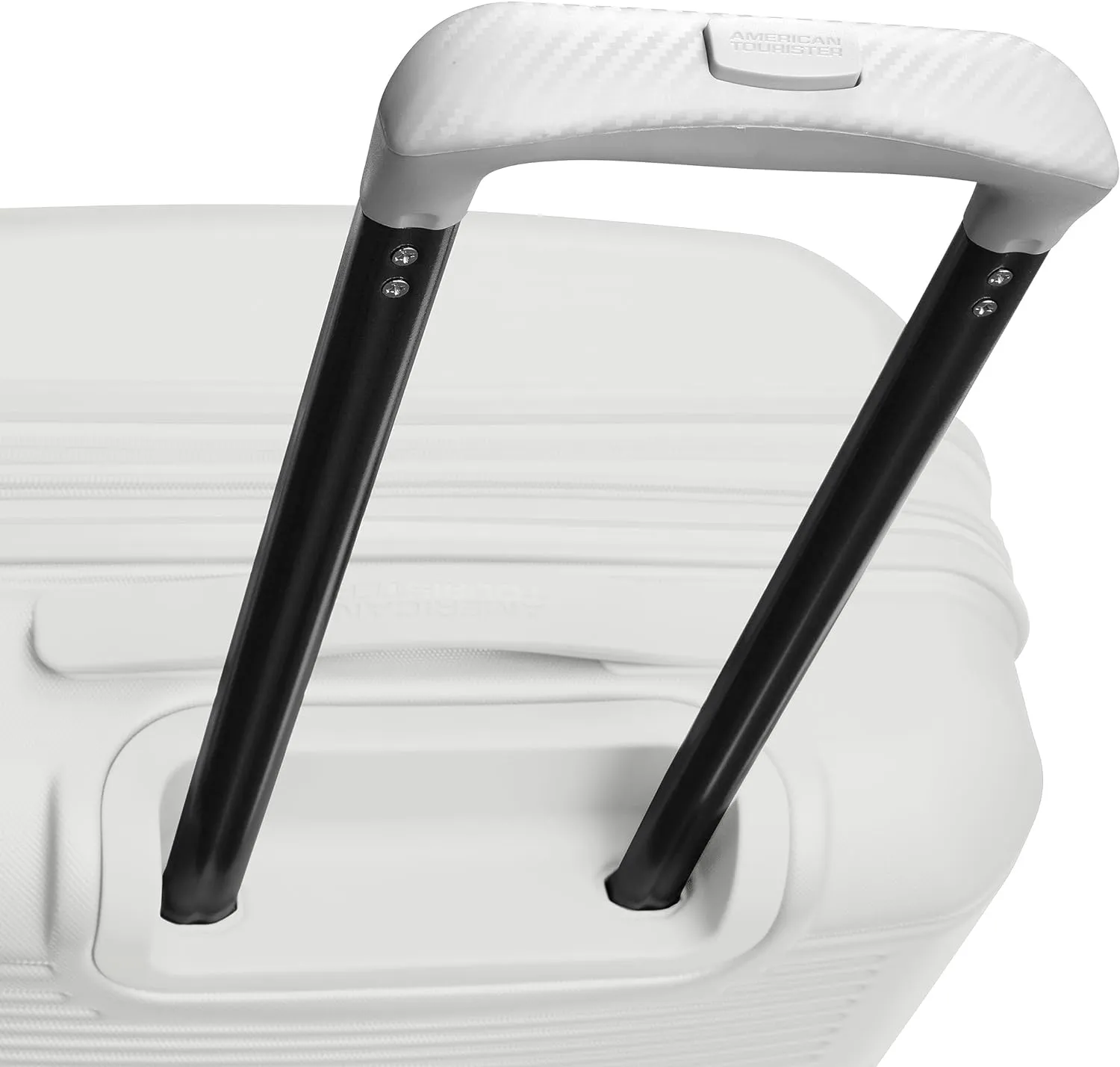 American Tourister Stratum 2.0 Expandable Hardside Luggage with Spinner Wheels, Checked-Large, White