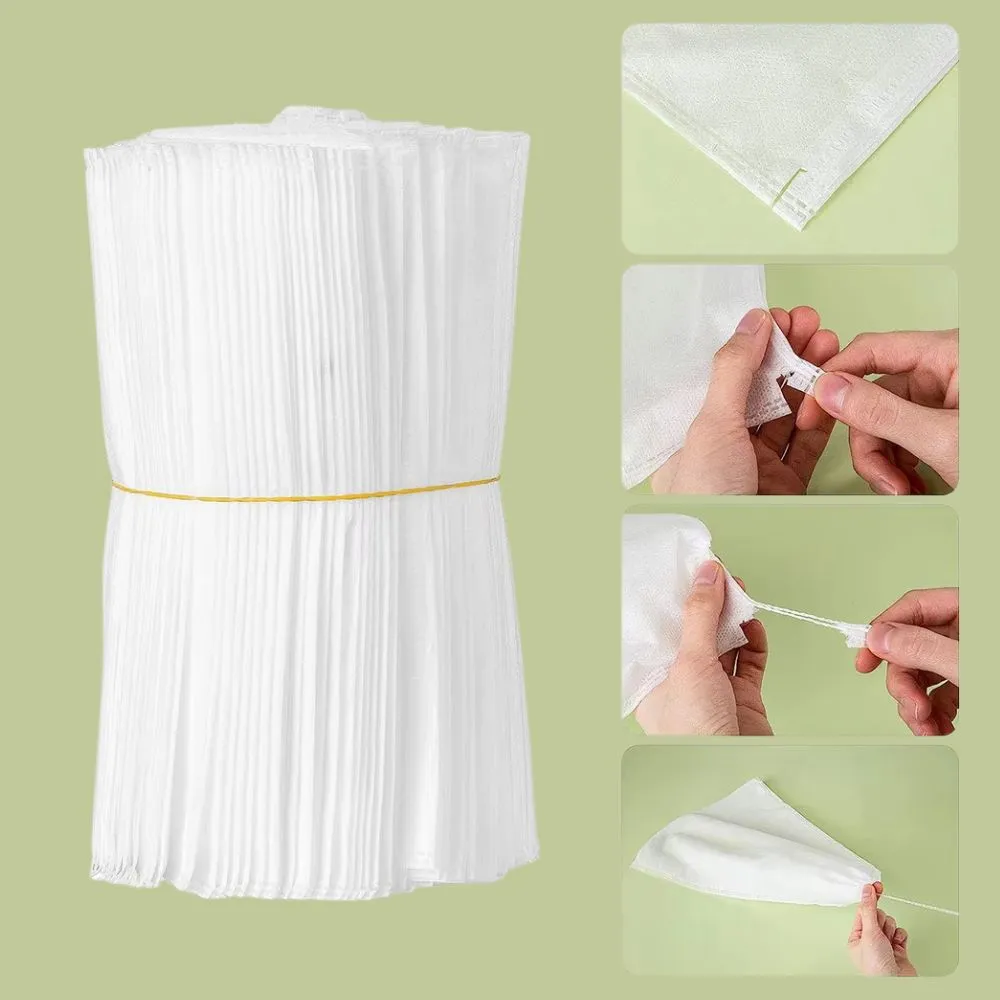 ANYHOUZ Garden Mesh Bags White 100PCS 20x30cm Non Woven Fruit Protection Bags
