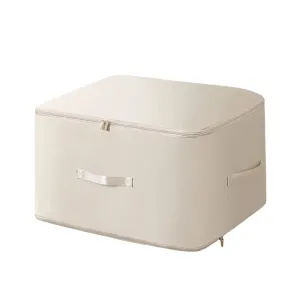 ANYHOUZ Storage Bag Beige Durable Heavy Duty Packing Cubes For Beddings And Blankets