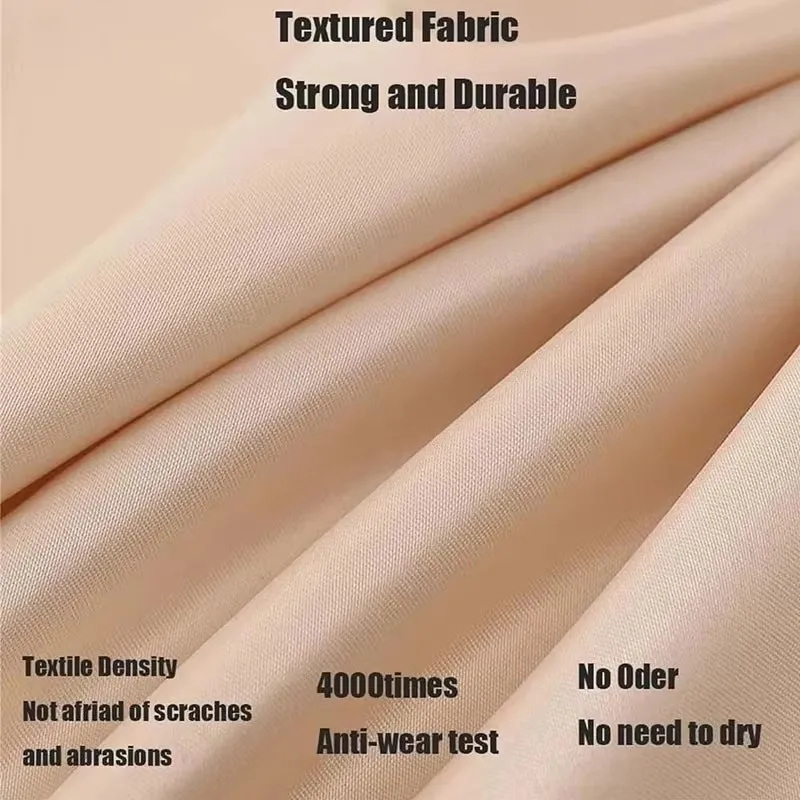 ANYHOUZ Storage Bag Beige Durable Heavy Duty Packing Cubes For Beddings And Blankets