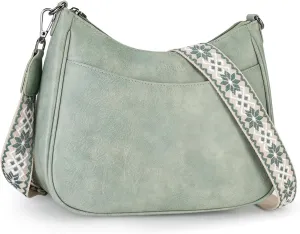 APHISON Trendy Leather Crossbody Purse with Adjustable Strap, Women's Shoulder Handbag