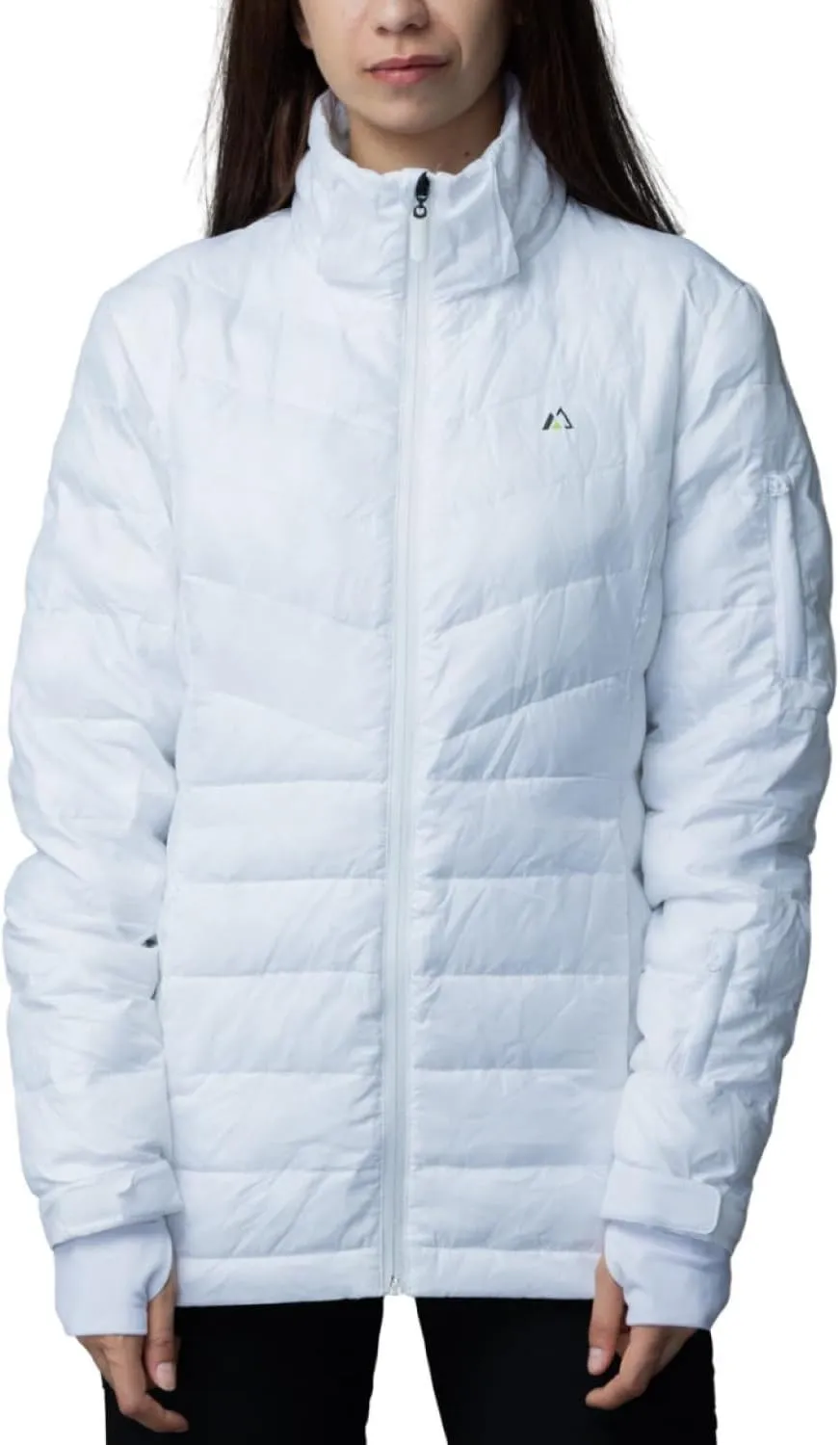 Apricoat EcoDown Jacket - Packable Lightweight Water-Resistant Hooded Puffer Jacket - Windproof Winter Coat with Insulation