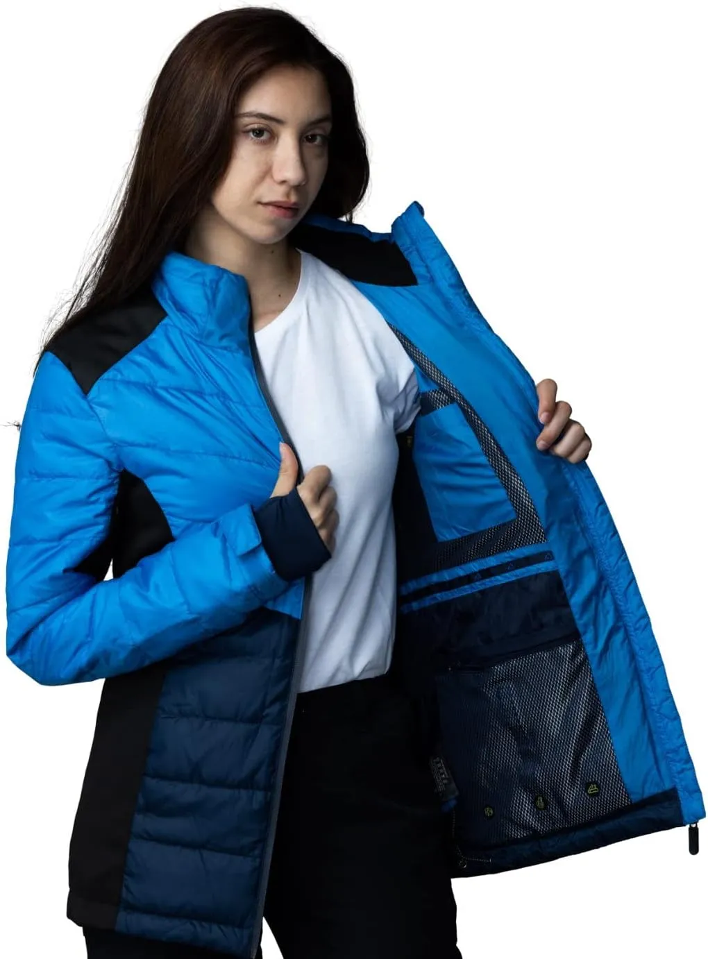 Apricoat EcoDown Jacket - Packable Lightweight Water-Resistant Hooded Puffer Jacket - Windproof Winter Coat with Insulation