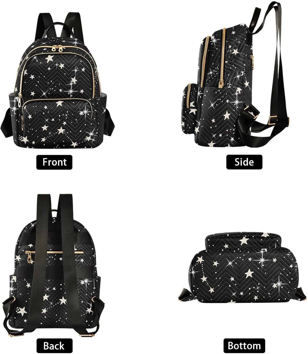 Astronomical Constellation Speace Mini Backpack for Women, Travel Backpack Purse Daypack Shoulder Bag for Ladies