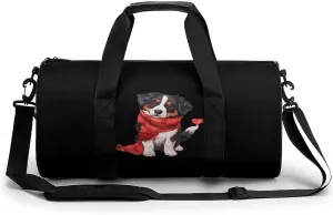 Australian Shepherd Dog Gym Bag Lightweight Carry On Duffel Bag Athletic Sports Travel Bag Weekender Bag for Men Women