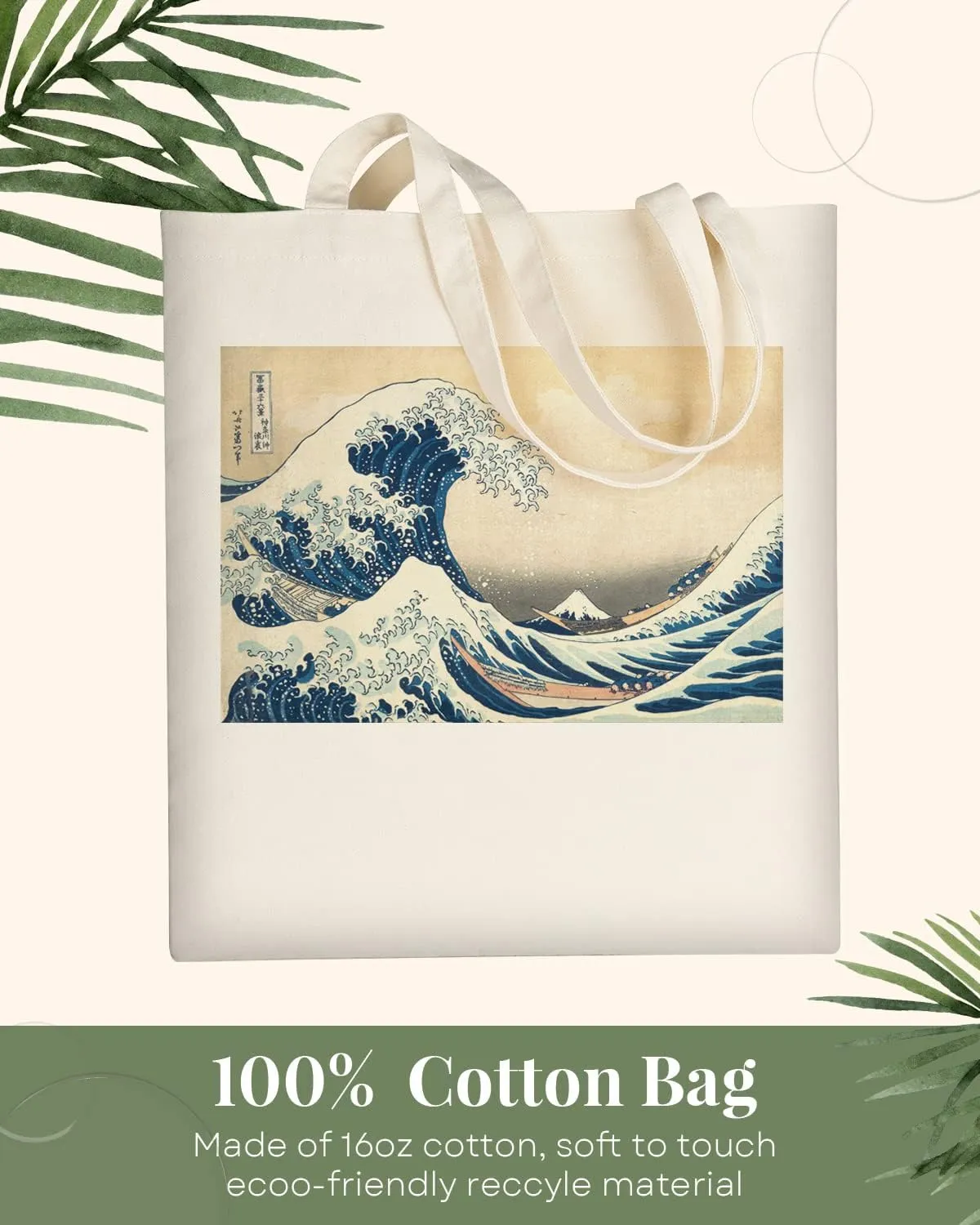 AUSVKAI Canvas Tote Bag Aesthetic for Women, Cute Reusable Cloth Cotton Bags for Shopping Beach Trendy Gifts