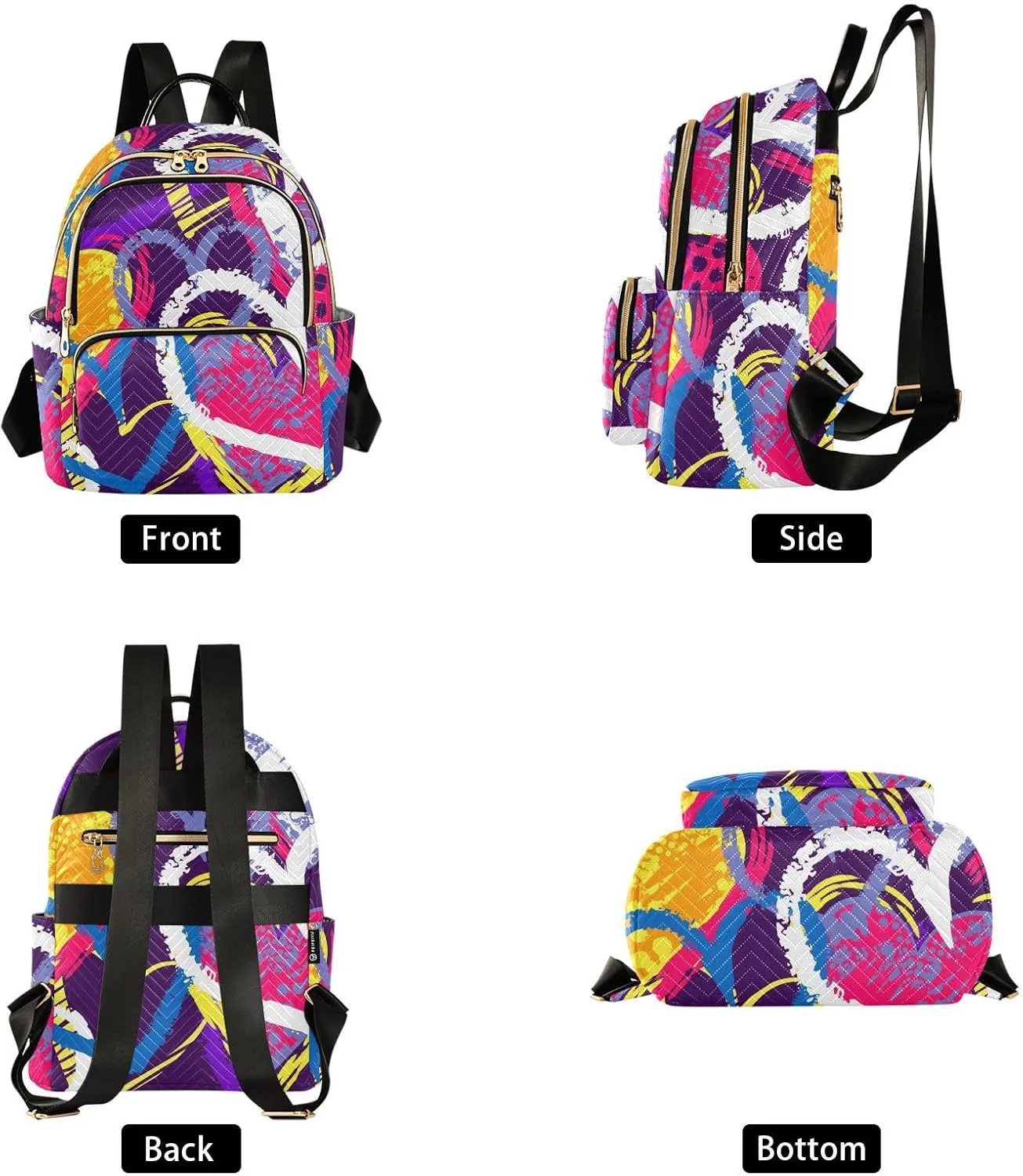 Backpack for Women Backpack Purse Travel Fashion Backpack Designer Ladies Shoulder Bag with Multiple pockets (Small Pattren 5)