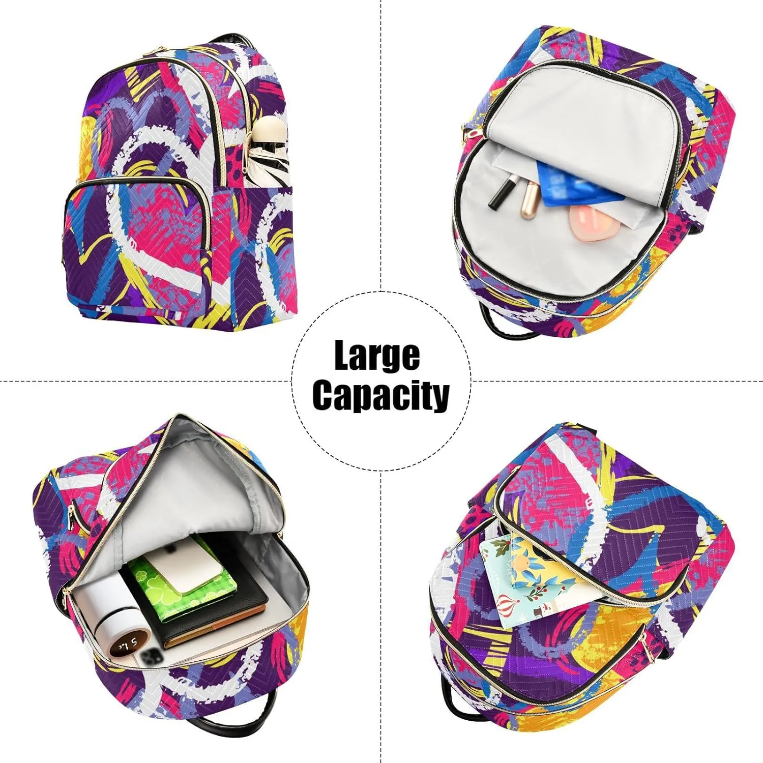 Backpack for Women Backpack Purse Travel Fashion Backpack Designer Ladies Shoulder Bag with Multiple pockets (Small Pattren 5)