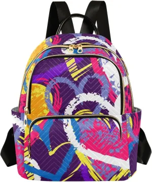 Backpack for Women Backpack Purse Travel Fashion Backpack Designer Ladies Shoulder Bag with Multiple pockets (Small Pattren 5)