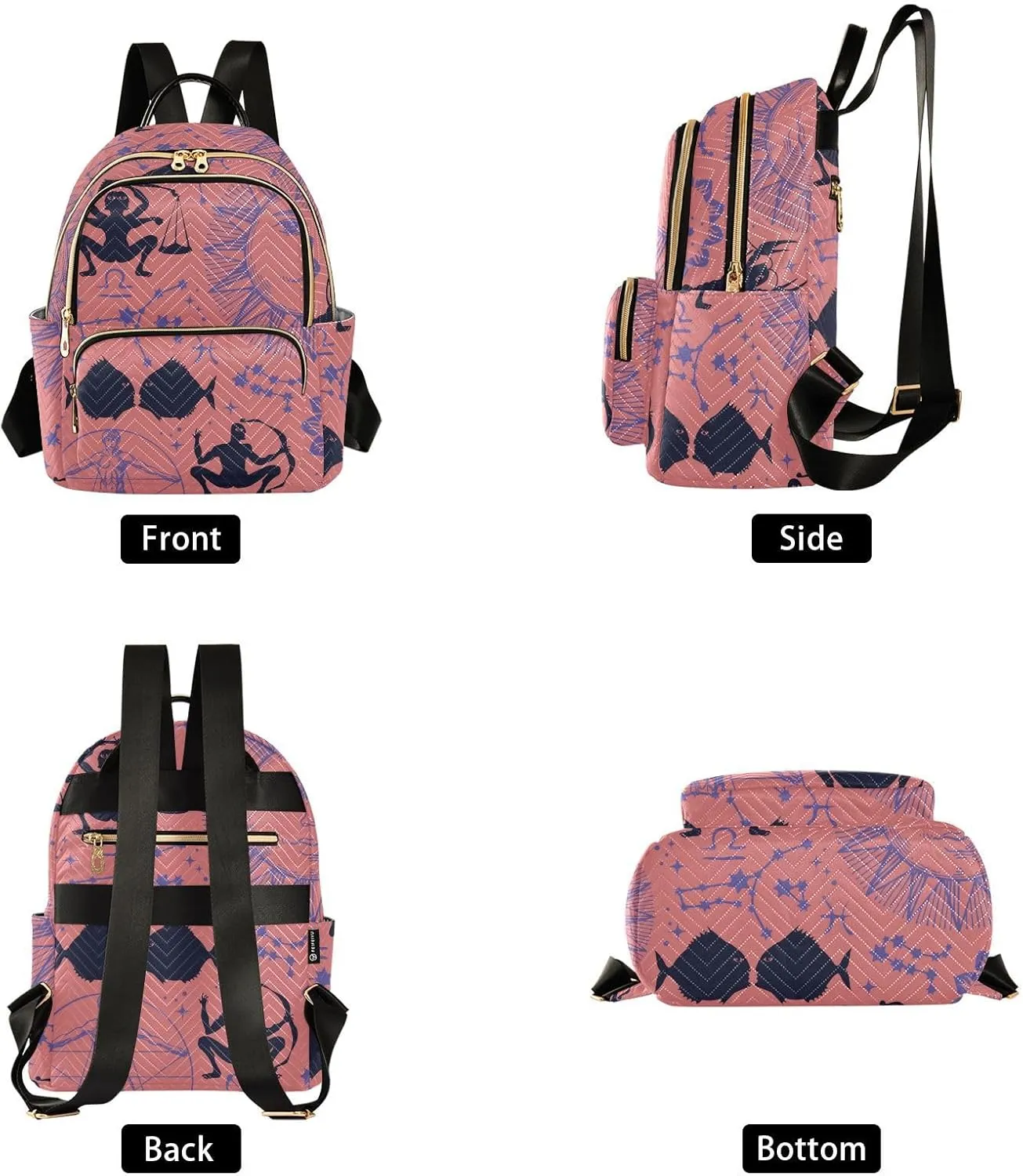 Backpack for Women Fashion Travel Work Anti-theft Bag Business Computer Backpack Purse (Medium Pattren 4)