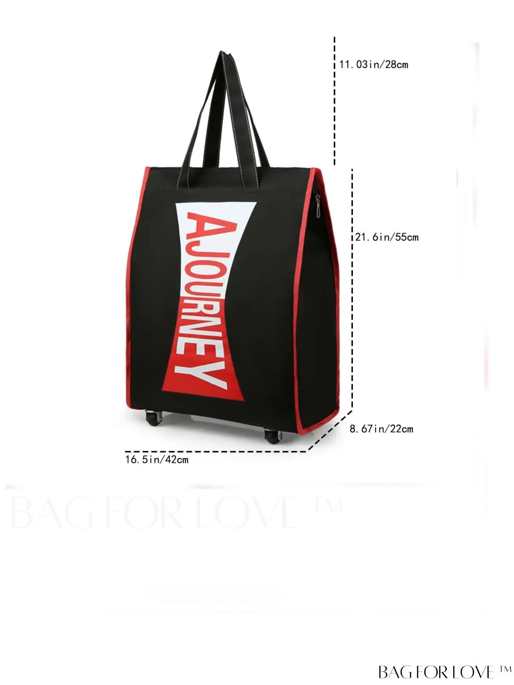 BagForLove - Premium Wheeled Waterproof Travel Bag for Business Trips and Vacations